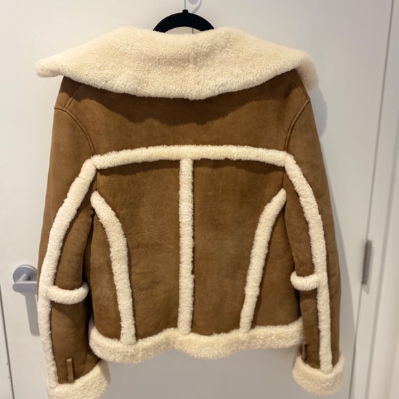 All Saints Shearling Farley Jacket - Picture 9 of 13